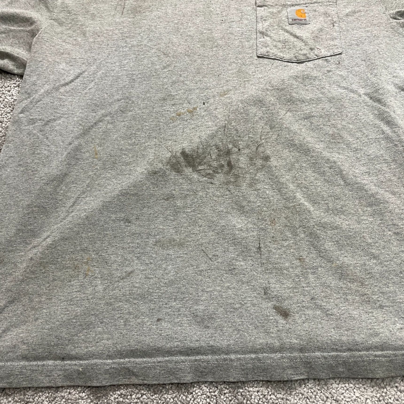 Carhartt Carhartt T-Shirt Men Large Gray Crew Neck Short Sleeve Pocket Tee Top Clothing Apparel Casual Size US L / EU 52-54 / 3 - 5 Thumbnail