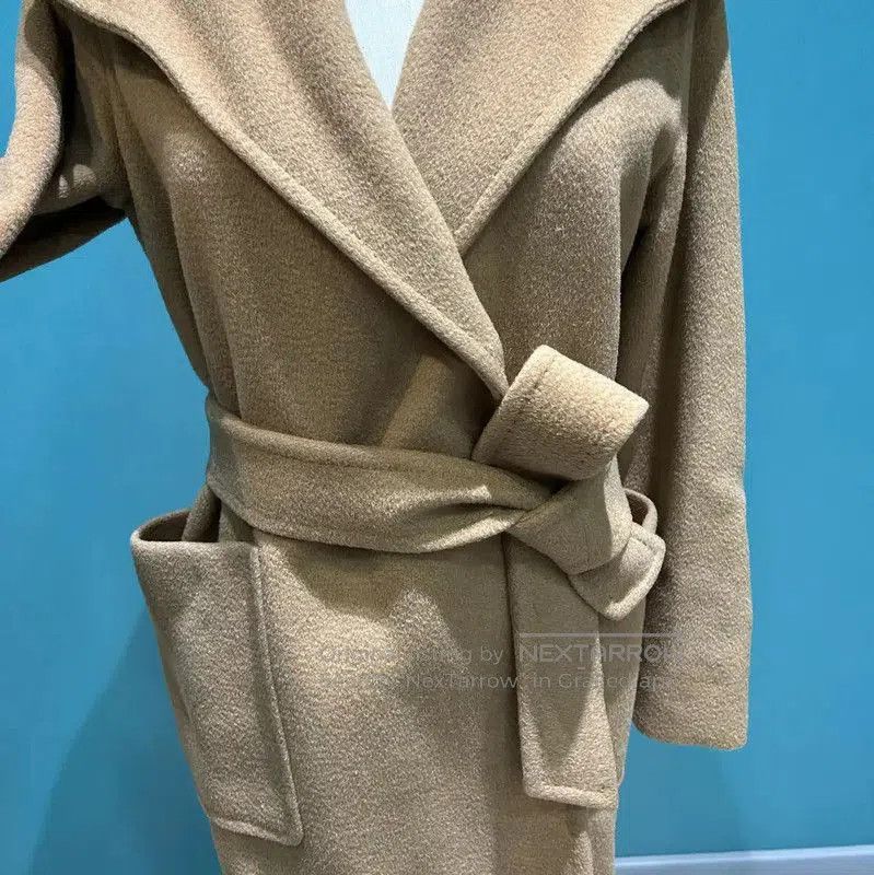 Max Mara MaxMara Brown Alpaca Wool Coat for Women . Size S / US 4 / IT 40 - 6 Thumbnail