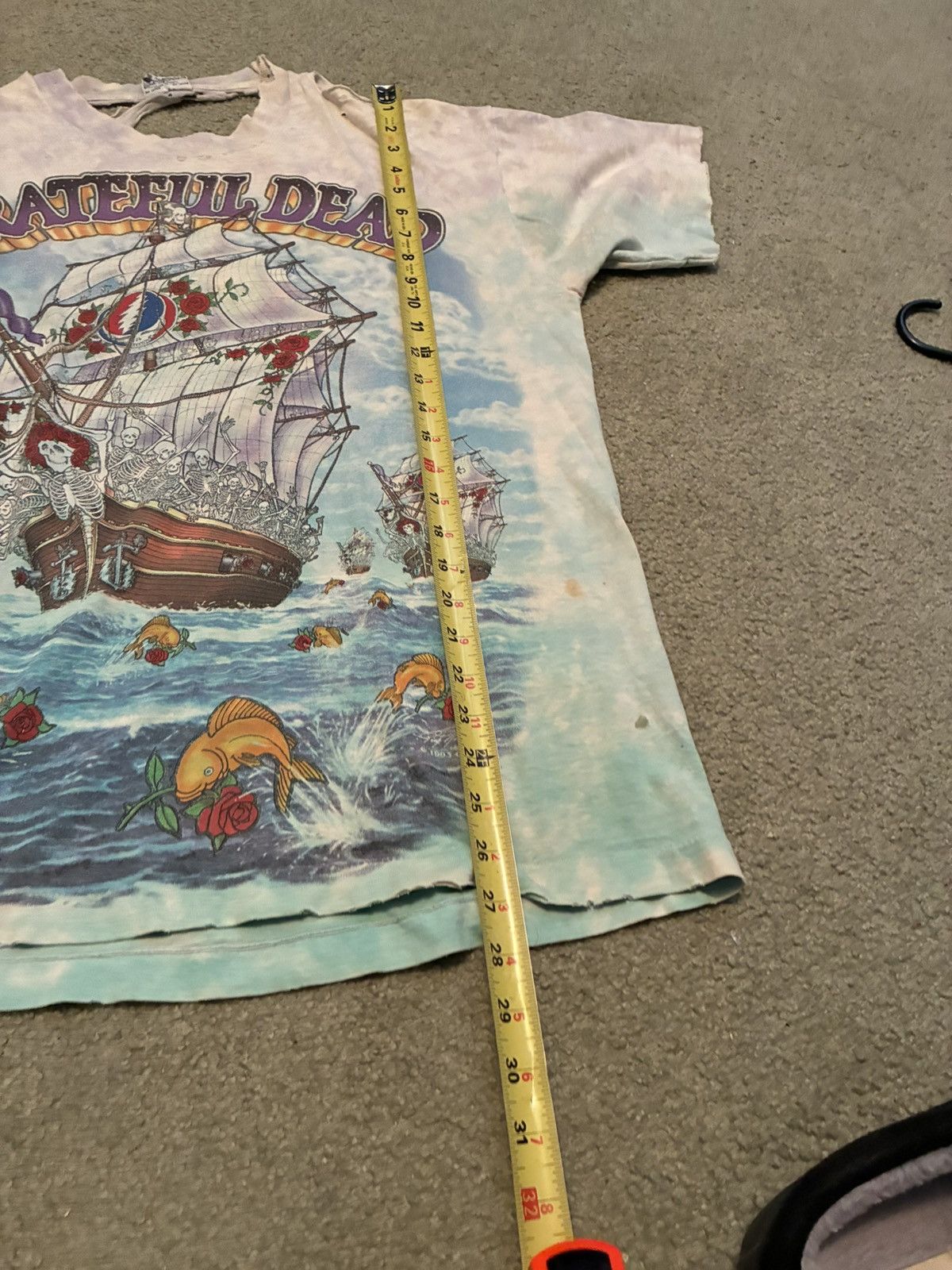 Liquid Blue Vintage distressed 90s Grateful Dead Liquid Blue tee Size US XL / EU 56 / 4 - 9 Thumbnail