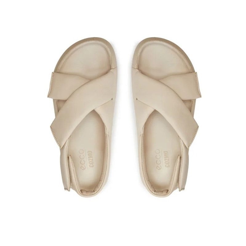 Ecco ECCO WOMEN'S 41 COZMO PLATFORM LEATHER SANDAL CROSS-STRAP Size US 10 / IT 40 - 5 Thumbnail