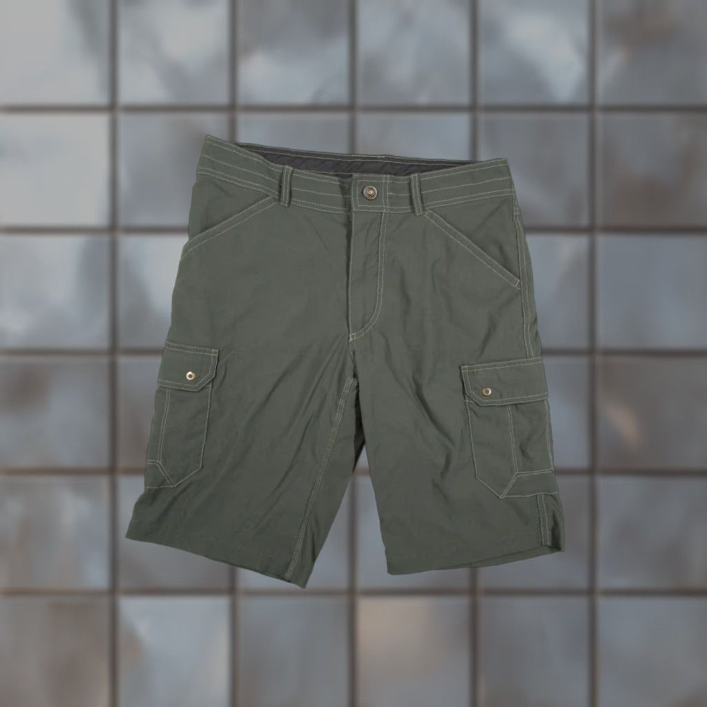 Vintage KÜHL Shorts Mens 32 Green Nylon Stretch Cargo Hiking Quick Dry Outdoor Utility Size US 32 / EU 48 - 1 Thumbnail