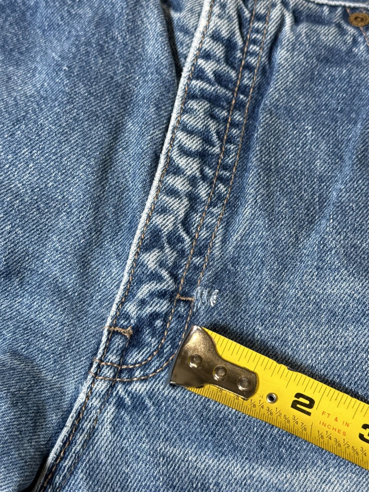 Calvin Klein × Vintage Vintage 80s 90s Calvin Klein Medium Wash Distressed Jeans Size 28" / US 6 / IT 42 - 14 Thumbnail