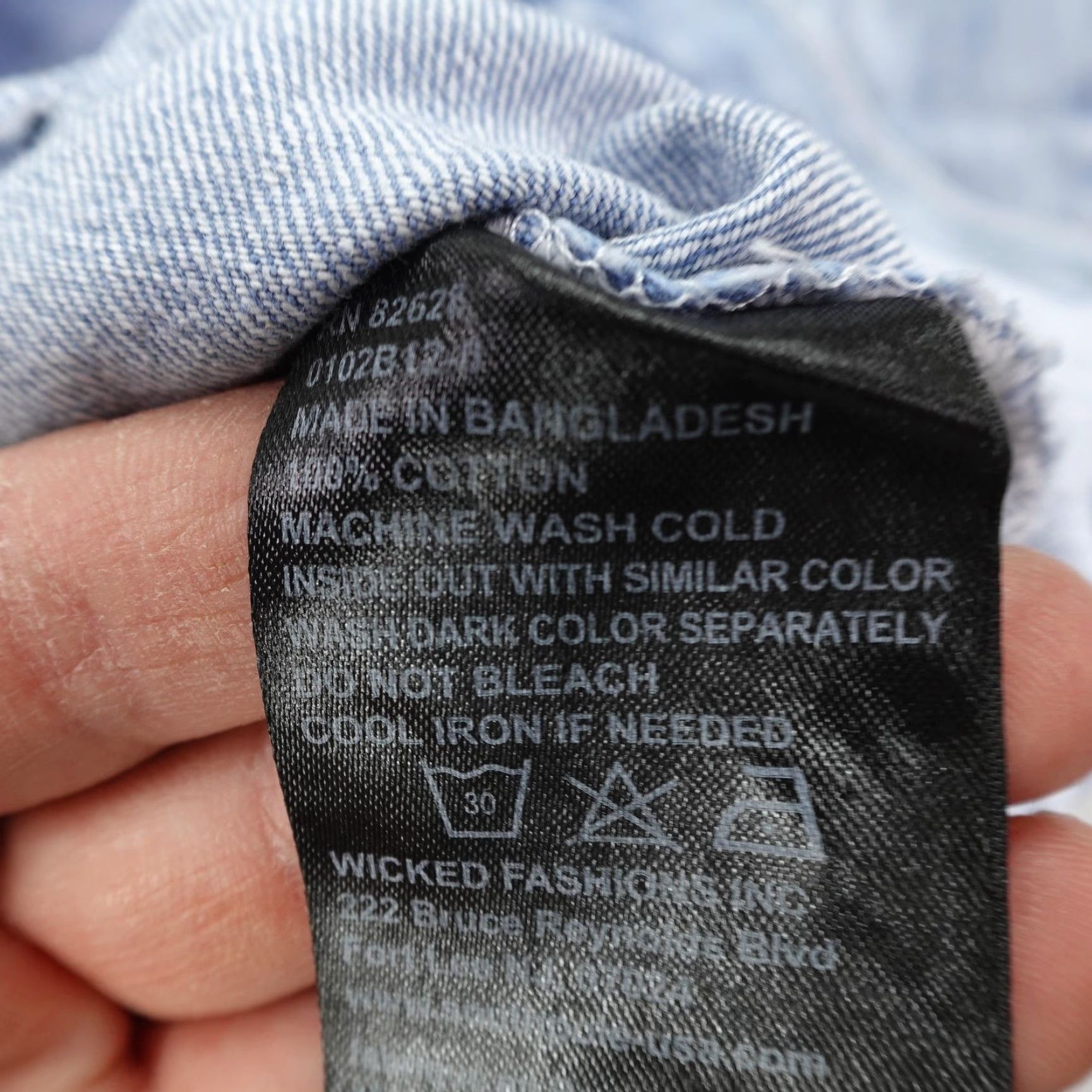 Southpole Southpole Denim Jacket Mens Small Blue Acid Wash Jean Trucker Button Up Coat Size US 29 - 4 Thumbnail