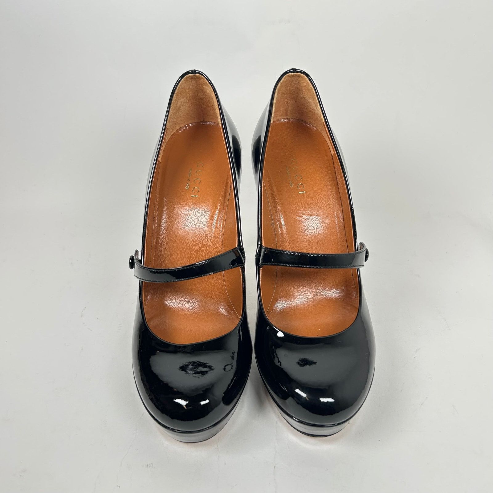 Gucci Gucci Black Patent Leather Mary Janes Size 36.5 Size US 6.5 / IT 36.5 - 2 Thumbnail