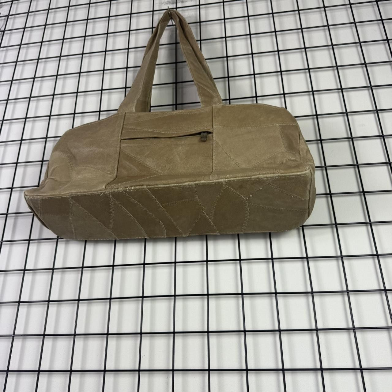 Vintage Beige Leather 2000s Bag Affilaction Vintage Size ONE SIZE - 4 Thumbnail