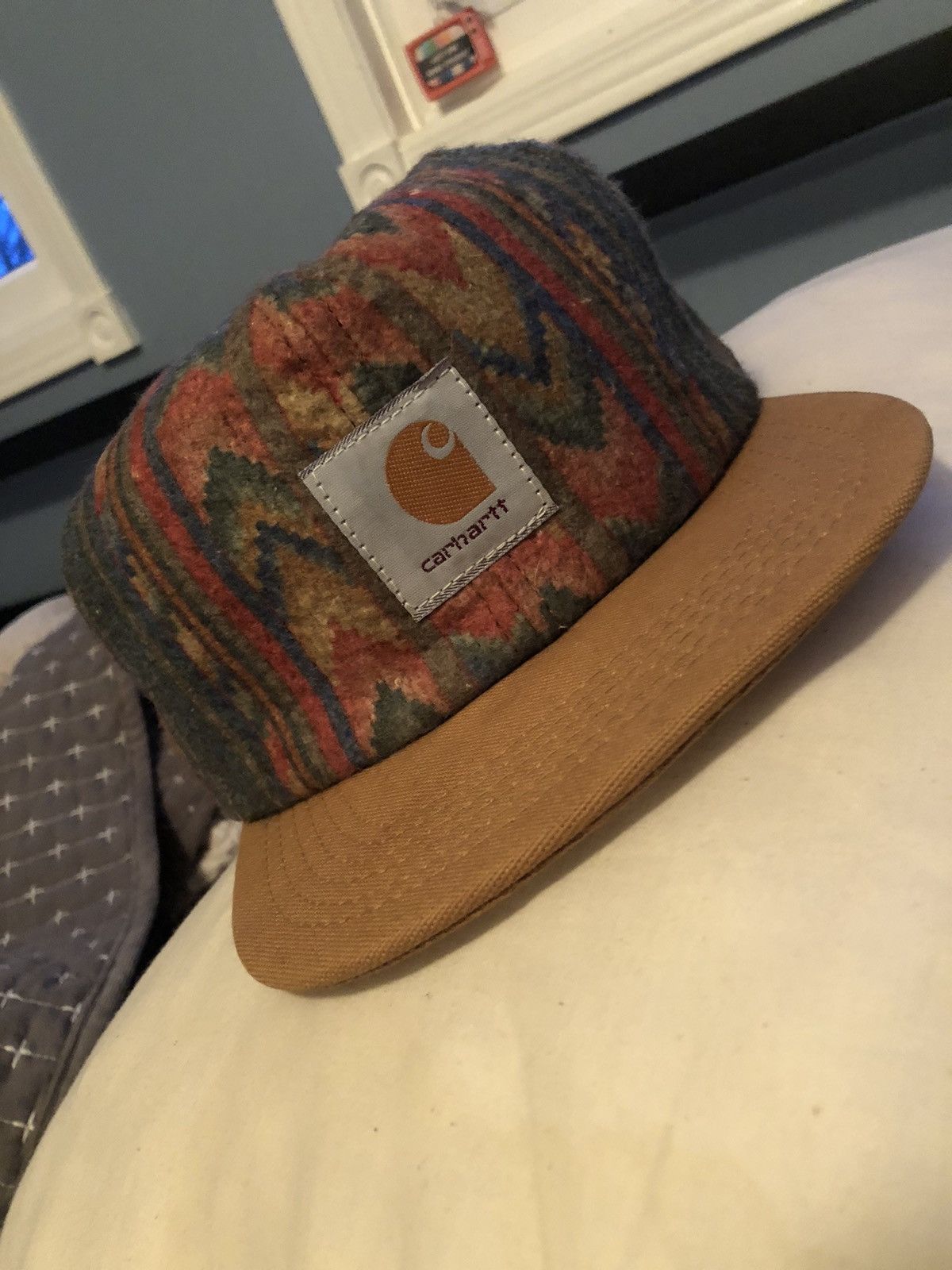 Carhartt CARHARTT AZTEC SOUTHWESTERN WOOL HAT - MADE 1994 - DEADSTOCK Size ONE SIZE - 10 Thumbnail