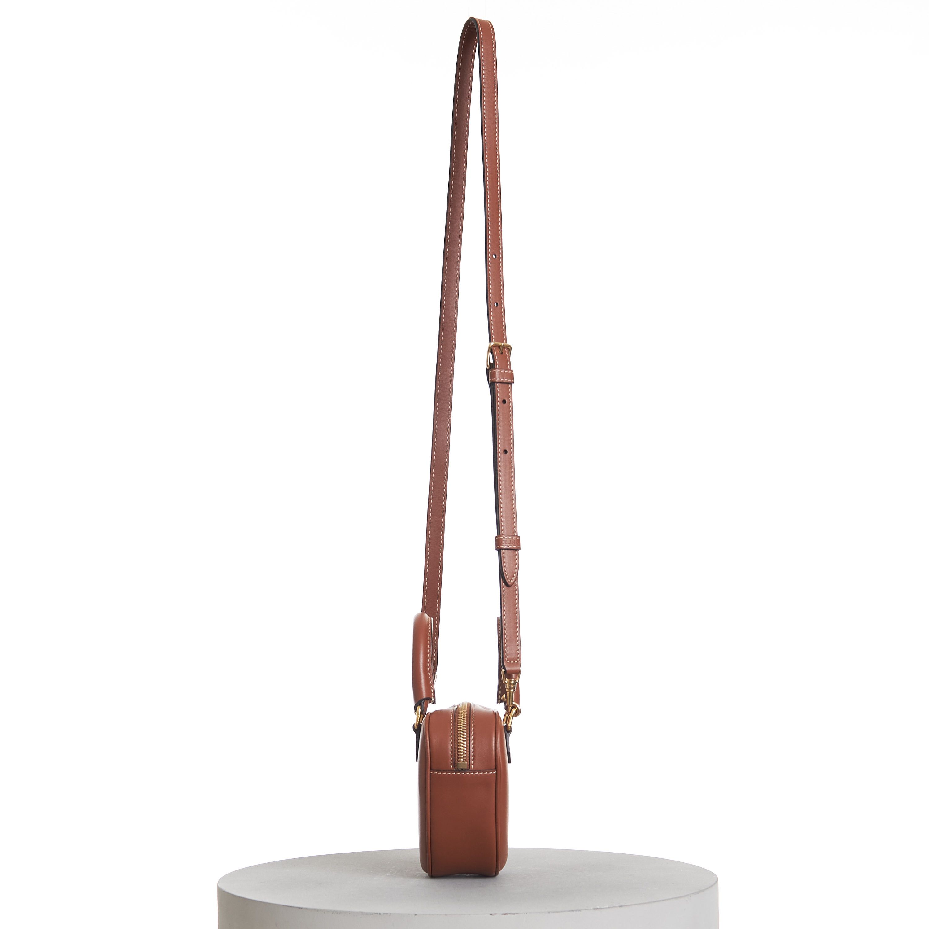 Celine Medium Celine Heart Bag In Tan Brown Smooth Leather Size ONE SIZE - 3 Thumbnail