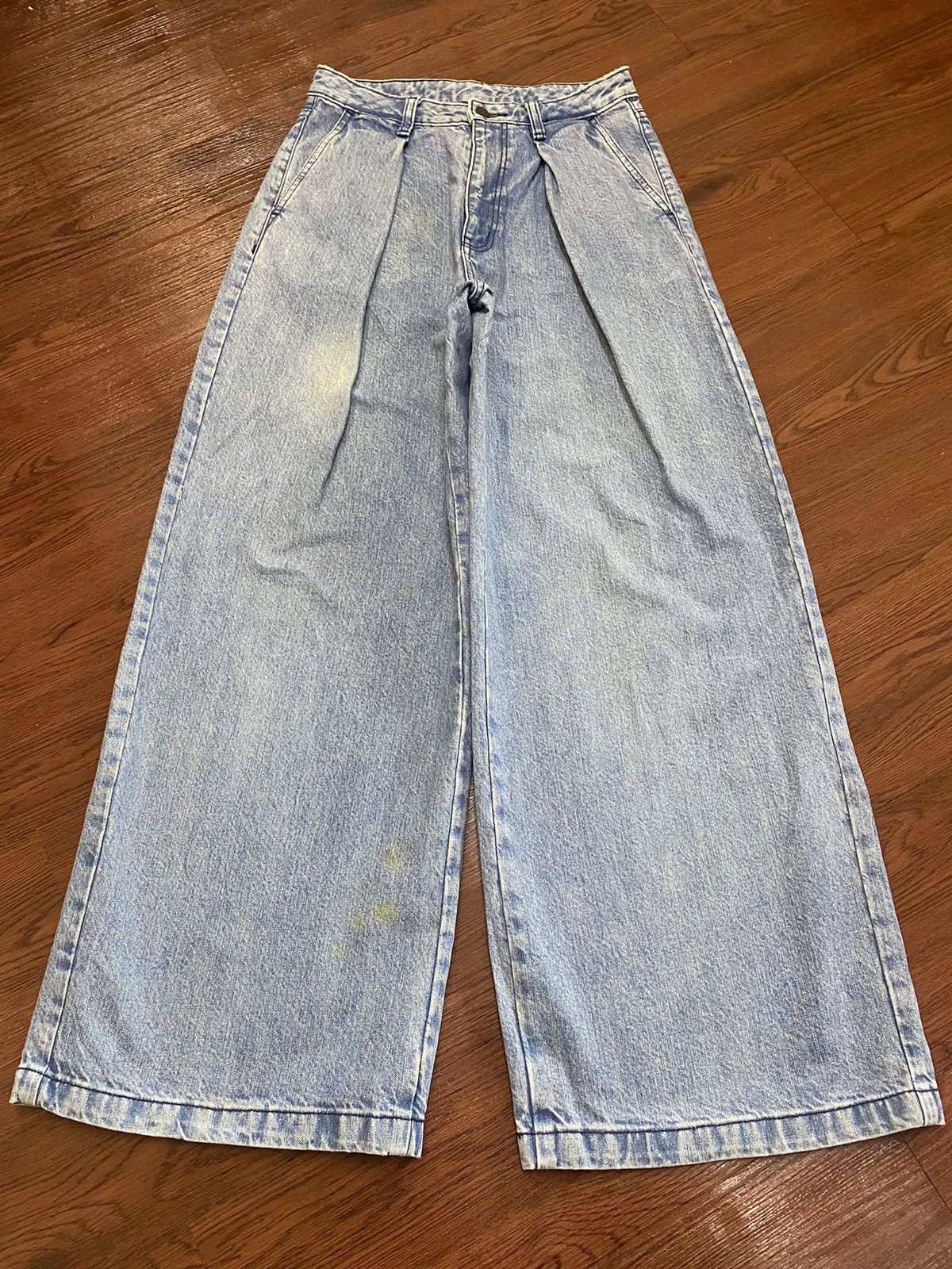 GU Vintage Japanese Brands Faded Wash Super Baggy Style Jeans Size 26" / US 2 / IT 38 - 1 Thumbnail