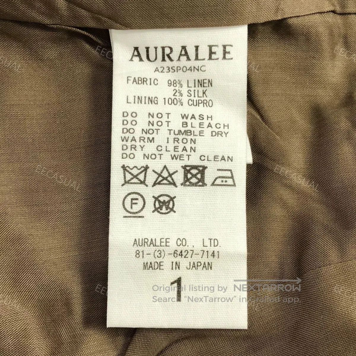 Auralee AURALEE Brown Linen Silk Plaid Pants. Size US 26 / EU 42 - 7 Thumbnail