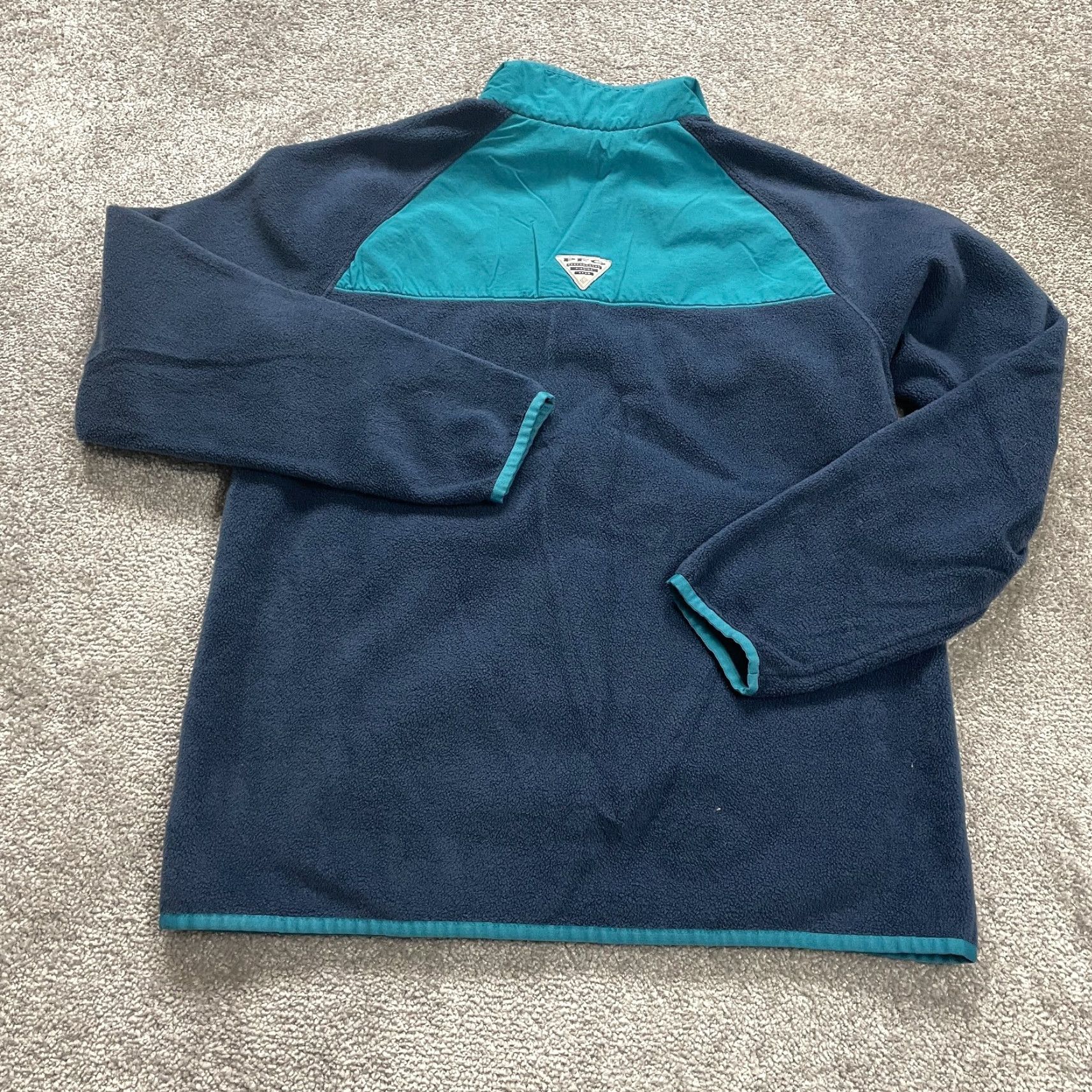 Vintage Columbia PFG Fleece Jacket Mens Medium Blue Full Zip Pockets Outdoor Size US M / EU 48-50 / 2 - 2 Thumbnail