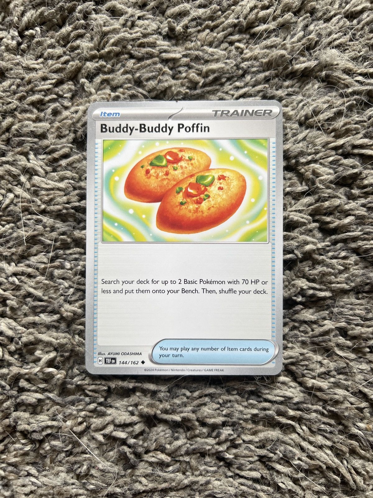 Pokemon 2024 Pokémon Buddy-Buddy Poffin Card Size ONE SIZE - 1 Thumbnail
