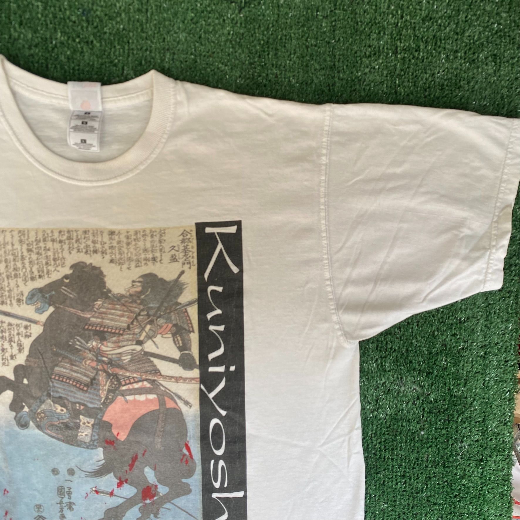 Fruit Of The Loom Vintage Y2K Japanese Samurai Shirt Punk Grunge Japan Art Tee Size US L / EU 52-54 / 3 - 2 Thumbnail