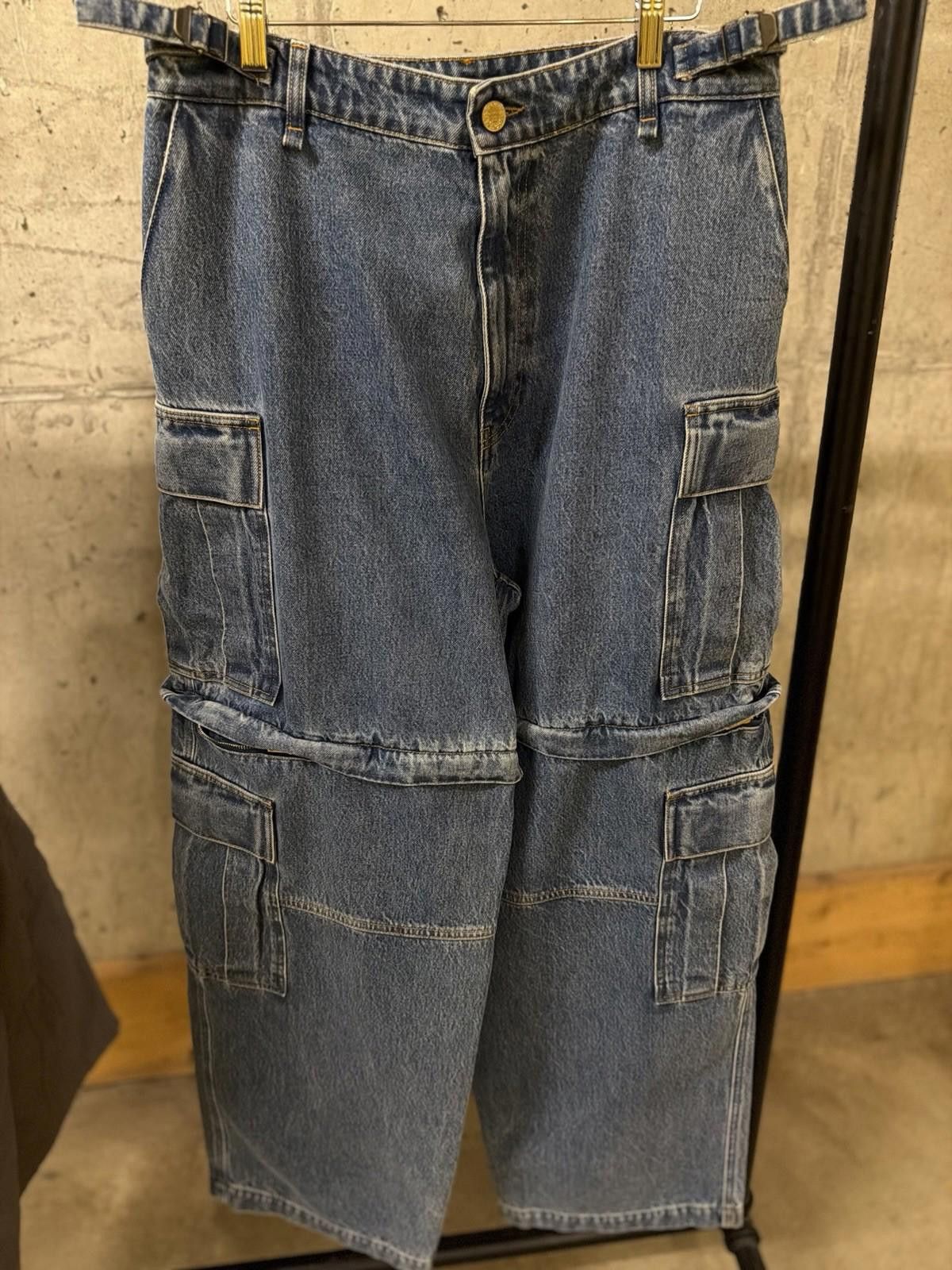 Vetements Vetements Wide-Leg Light BIG Blue Denim Jeans + Shorts Size 31" - 1 Thumbnail