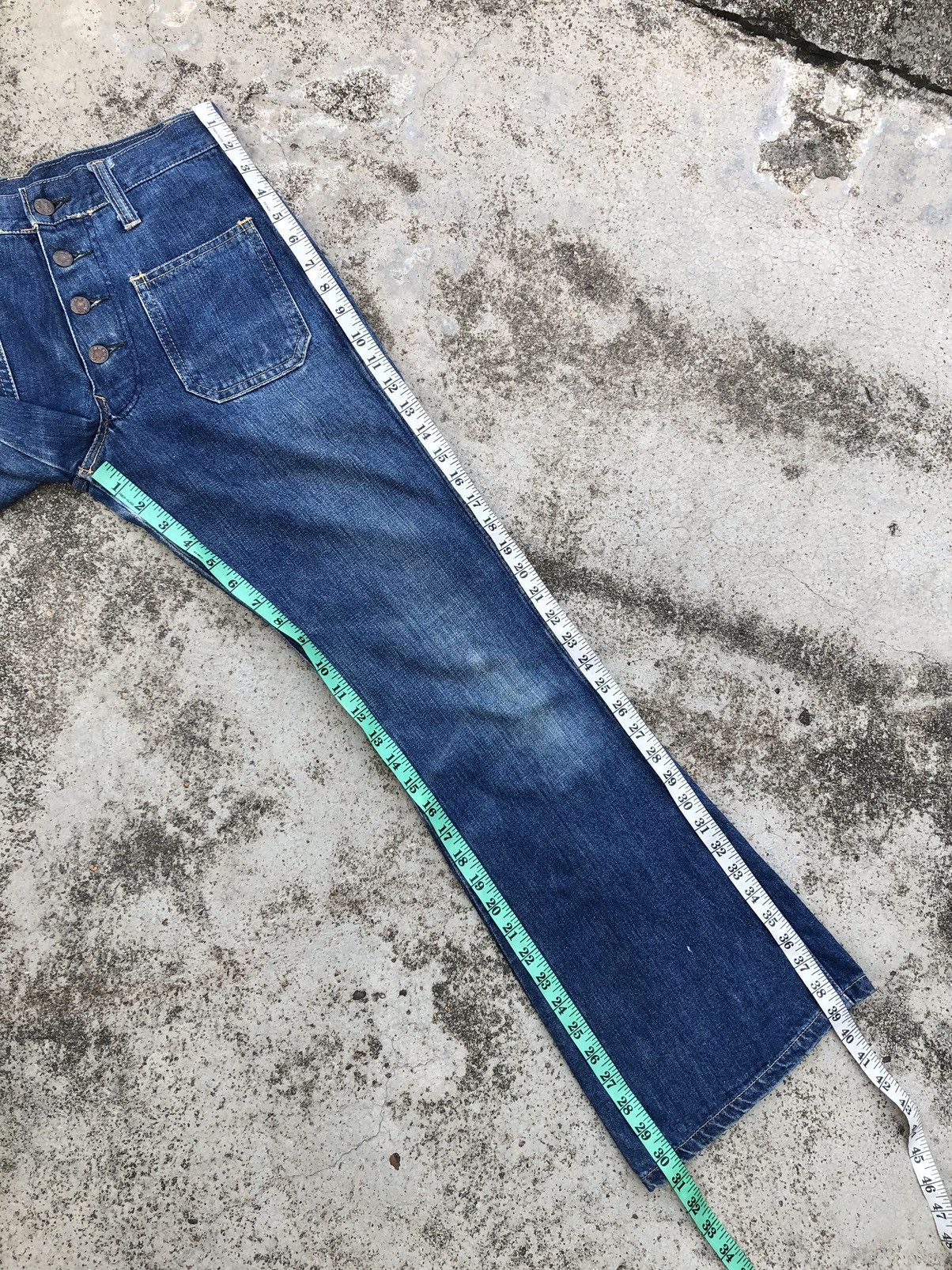 Vintage FLARED⚡️⚡️VINTAGE CASMAN BELLBOTTOM DENIM Size US 30 / EU 46 - 12 Thumbnail