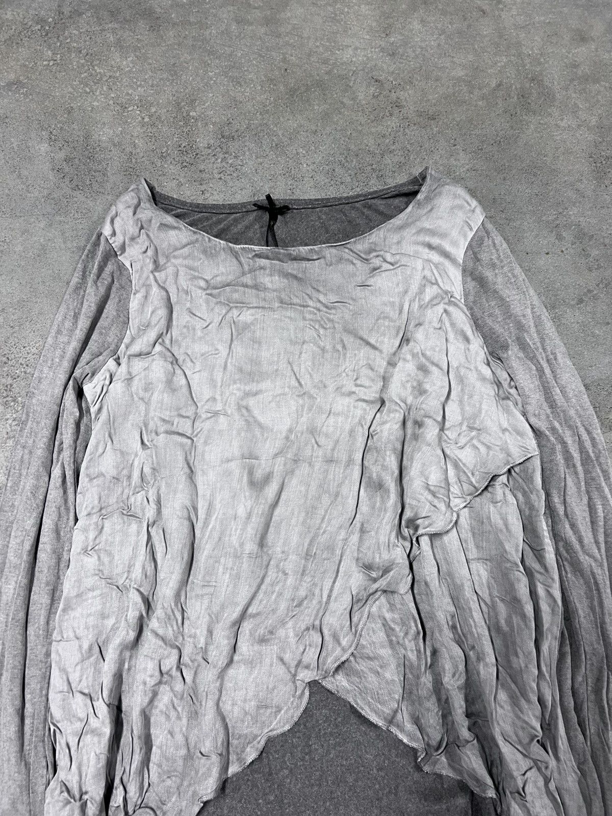 Other Deconstructed Faded Japanese Style Longsleeve Blouse Size S / US 4 / IT 40 - 4 Thumbnail