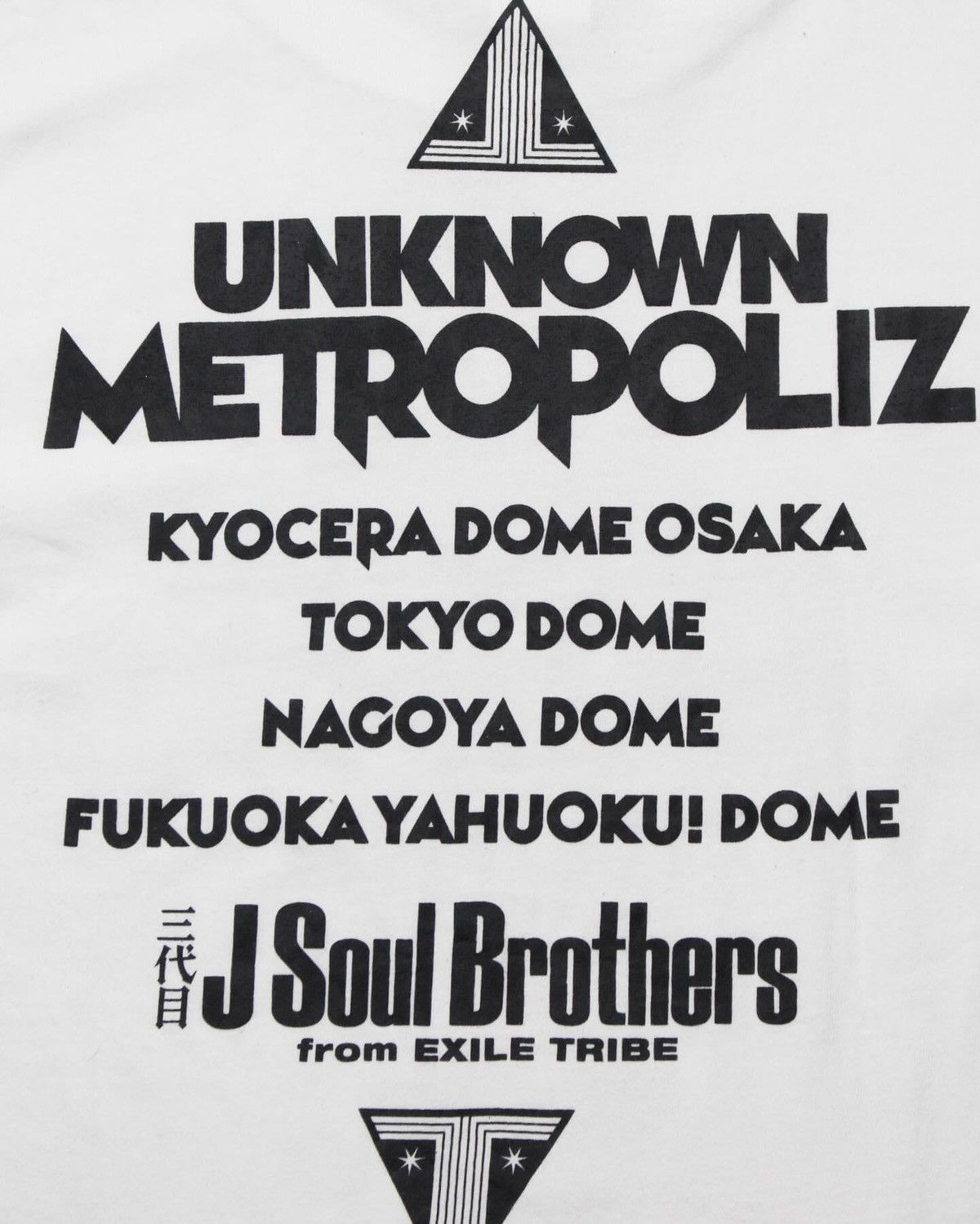 Band Tees × Japanese Brand UNKNOW METROPOLIZ J SOUL BROTHERS TEE Size US M / EU 48-50 / 2 - 3 Thumbnail