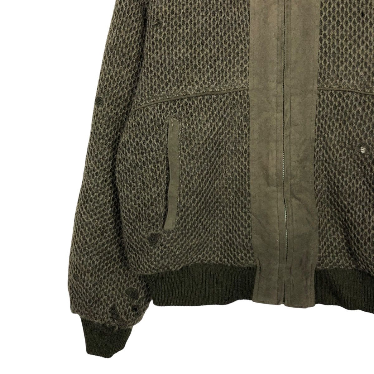 Japanese Brand 🔥DISTRESSED BIKER BOMBER JACKET KINGS WELL ISSEY MIYAKE Size US L / EU 52-54 / 3 - 6 Thumbnail