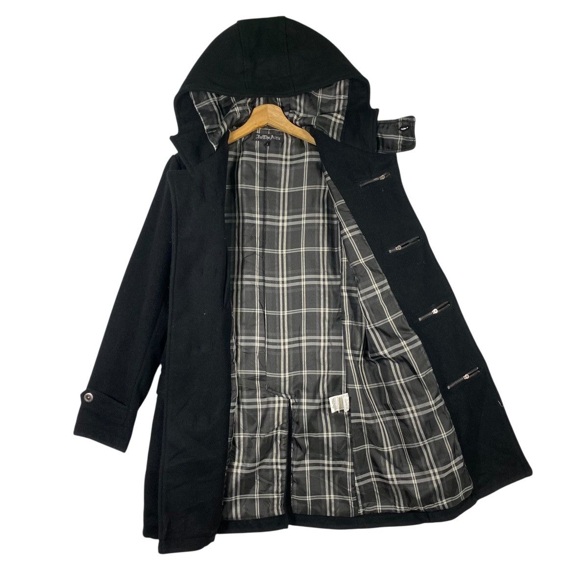 In The Attic Vintage In The Attic Button Wool Hoodie Jacket Size US L / EU 52-54 / 3 - 6 Thumbnail