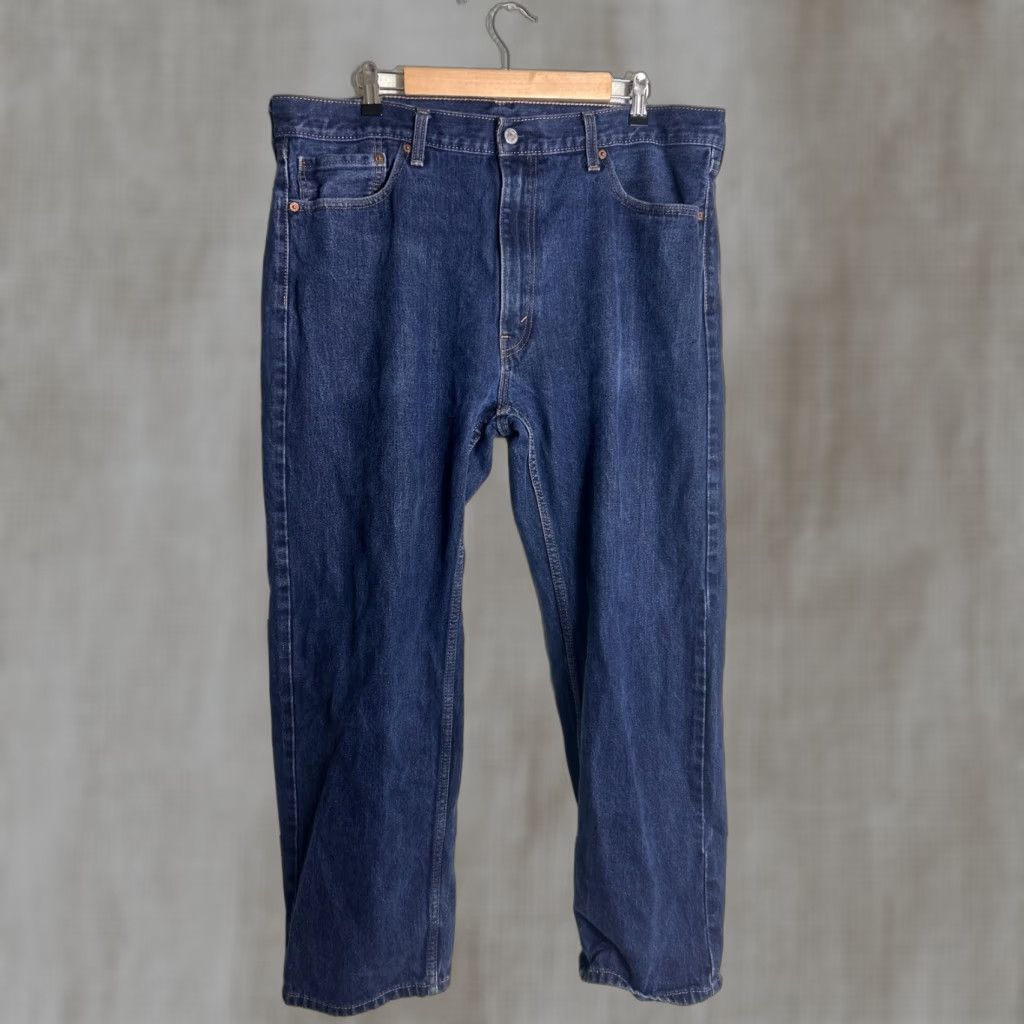 Levi's Levi's 505 Jeans Dark Wash Blue 40x30 Straight Mens Regular Size 40 Inseam 30 Color Blue Area Jeans Size US 40 / EU 56 - 1 Thumbnail