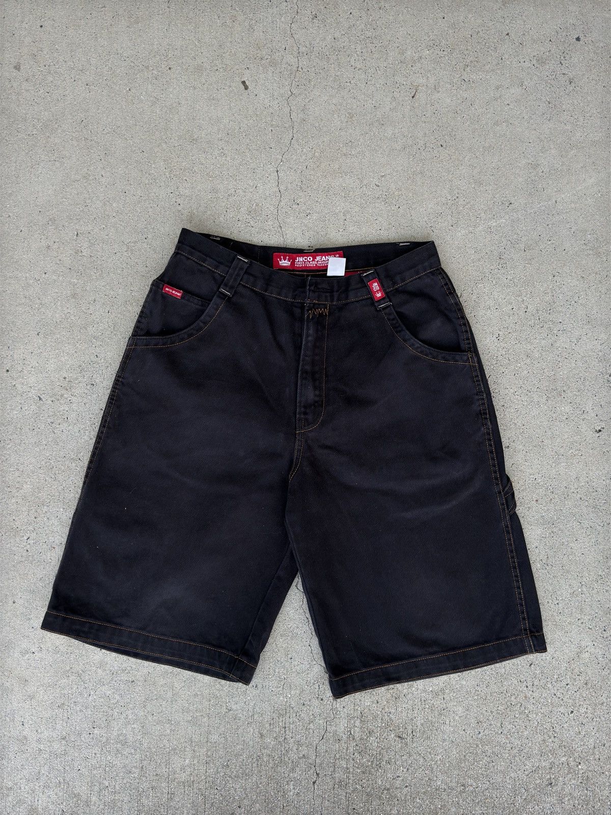 JNCO × Jean × Vintage JNCO Jorts — Crown original black Size US 32 / EU 48 - 2 Thumbnail