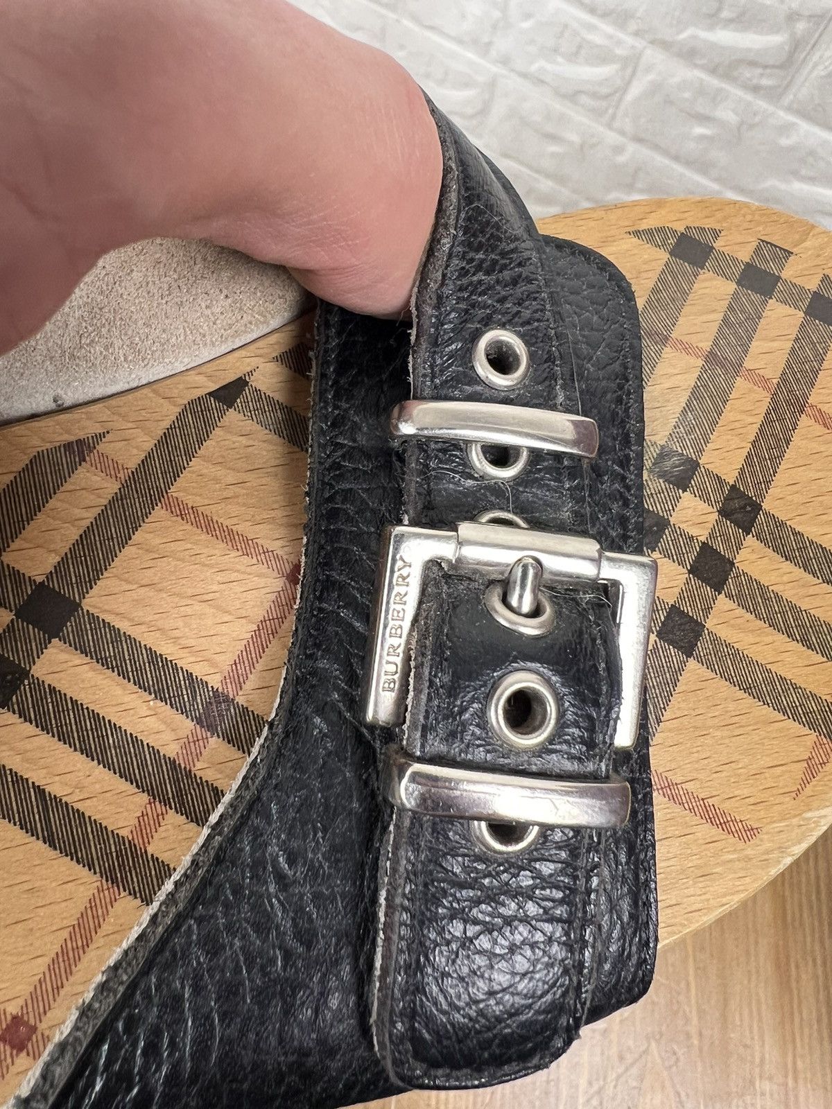 Burberry Burberry Wooden Slide Sandals Brown Size US 9 / IT 39 - 6 Thumbnail