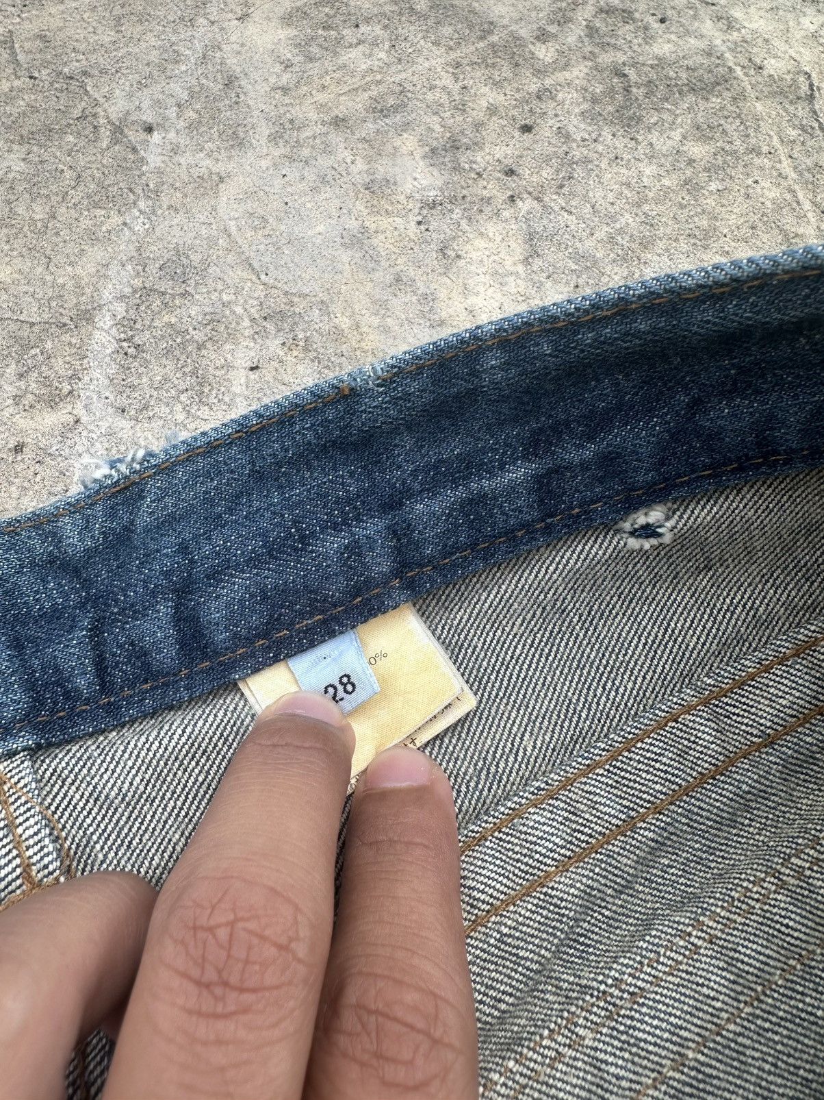 If Six Was Nine 2000s Japanese Brand Beautiful Whisker Flare Jean Size US 30 / EU 46 - 5 Thumbnail