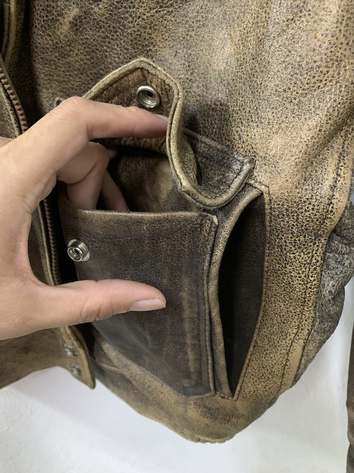 Leather Vintage Flying Leather Jacket Size US M / EU 48-50 / 2 - 10 Thumbnail