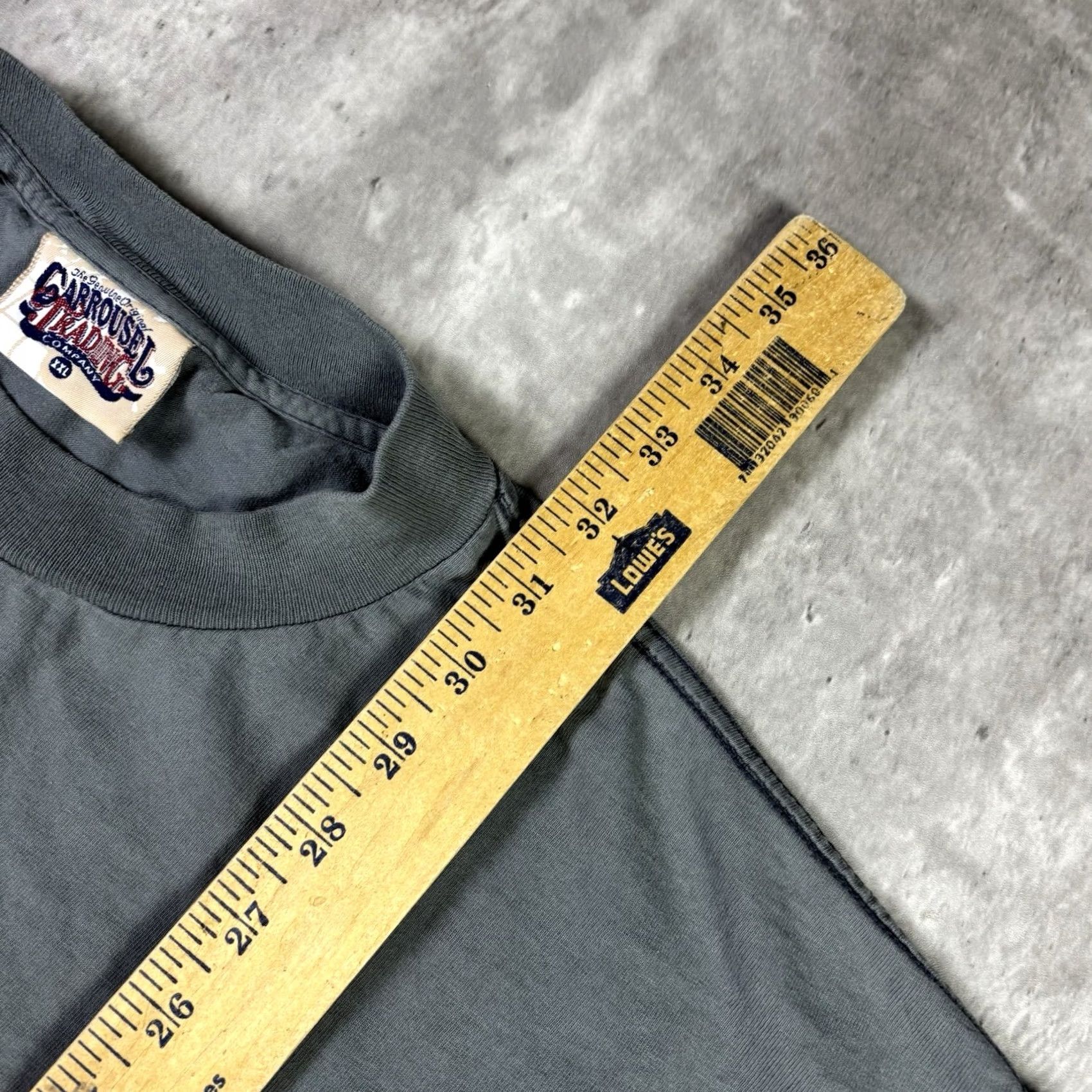 Vintage VINTAGE Rowan Promo T Shirt Blue Distressed 90s 2XL Mens Crew Neck Short Sleeve Cotton Size US XXL / EU 58 / 5 - 5 Thumbnail