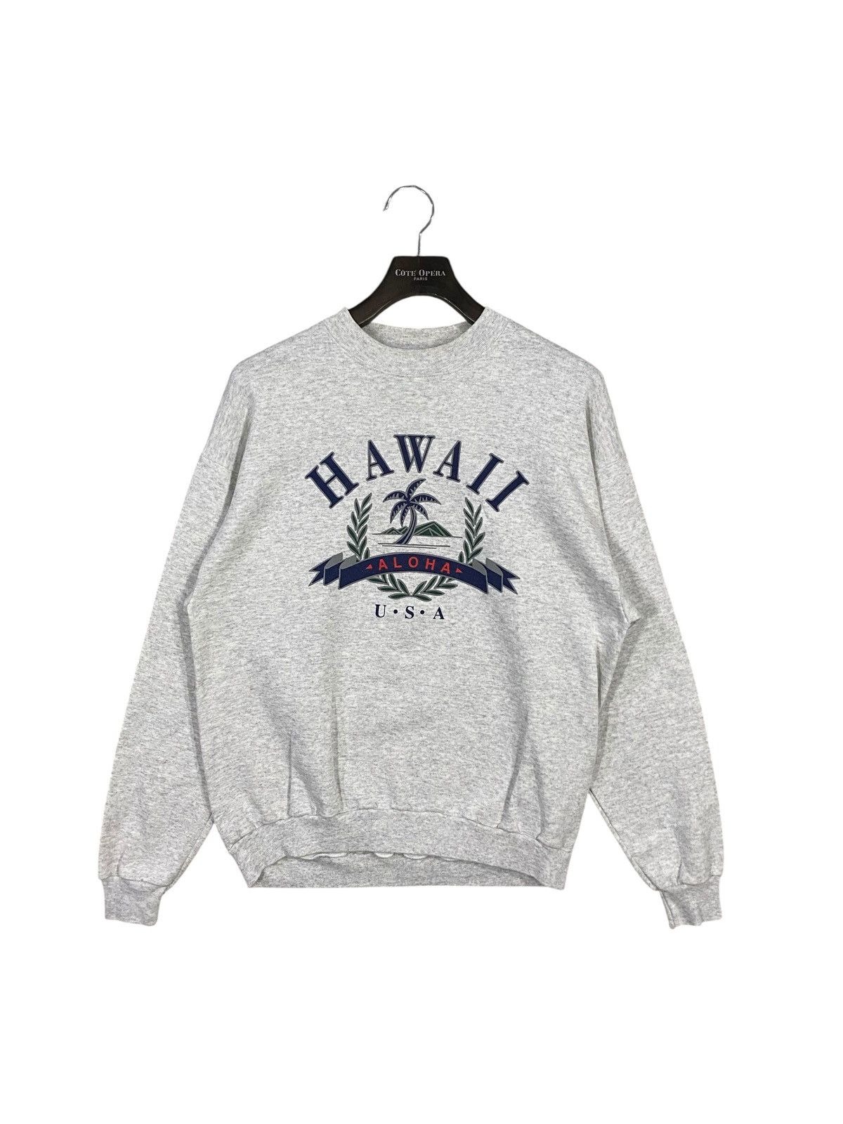 Vintage Vintage 80s hawaii aloha usa sweatshirt crewneck pullover Size US XL / EU 56 / 4 - 1 Thumbnail