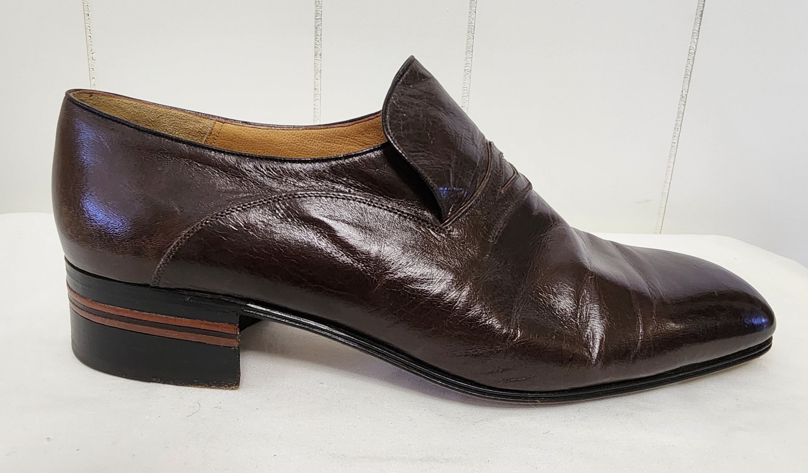 BIJAN Bijan Beverly Hills shoes 8.5 men's brown leather loafers Size US 8.5 / EU 41-42 - 2 Thumbnail
