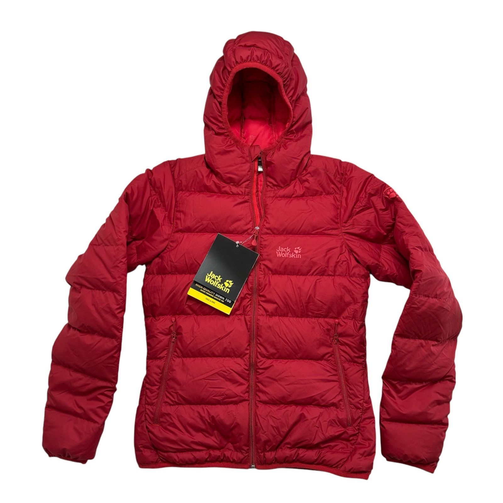 JACK WOLFSKIN *NEW* Helium Down Jacket in Indian Red Size XS