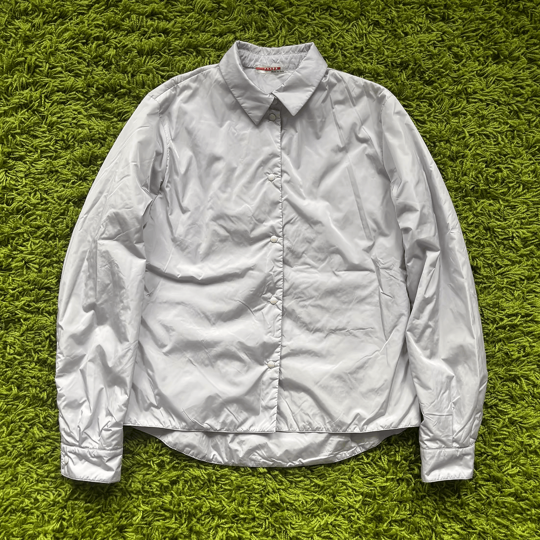 Prada c. 2000 Lilac Padded Snap Button-Up Shirt Size M / US 6-8 / IT 42-44 - 1 Thumbnail