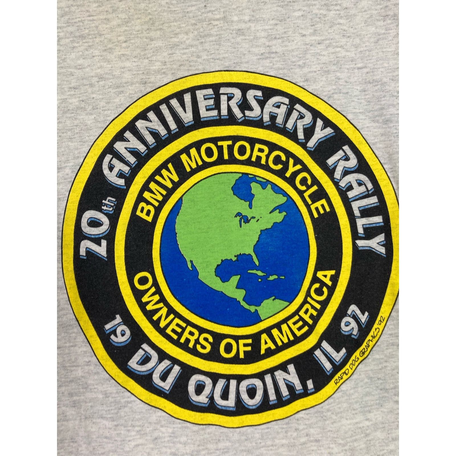 Vintage Vintage BMW Motorcycle Anniversary Rally T-Shirt L 1992 Size US L / EU 52-54 / 3 - 8 Thumbnail