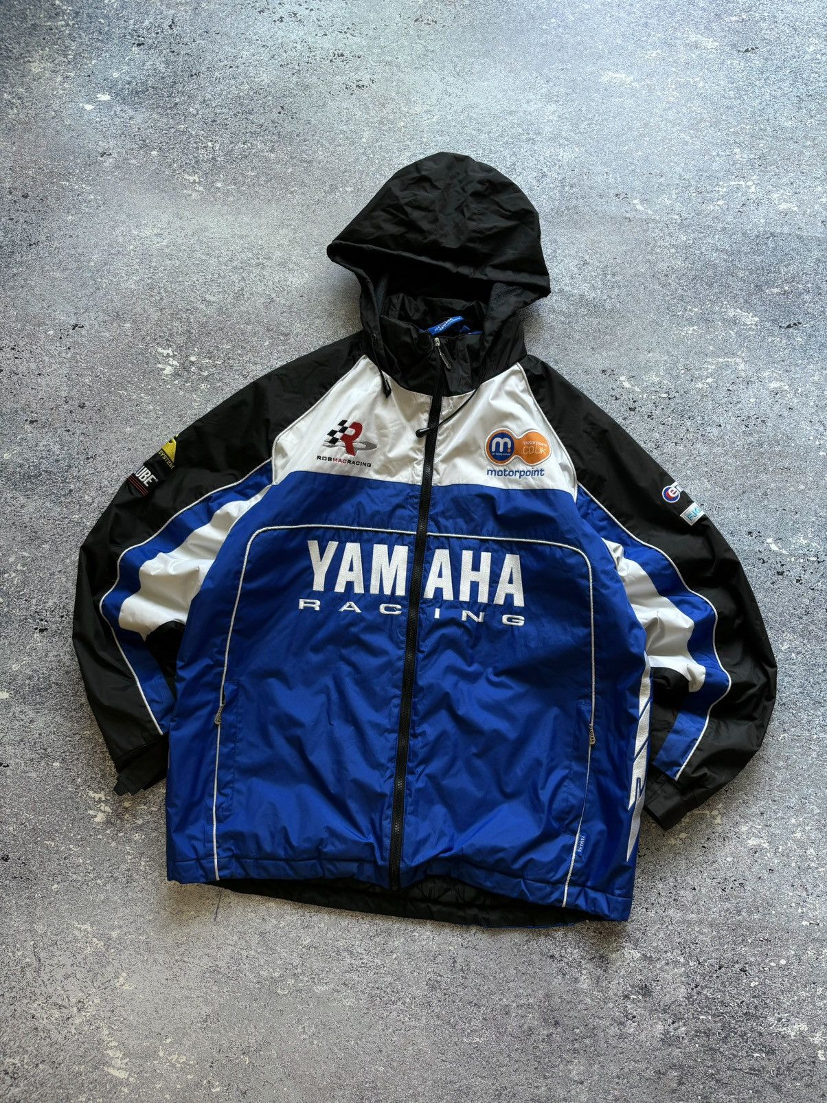 Racing × Vintage × Yamaha Vintage Yamaha Racing Jacket Hooded Promotional  NASCAR Y2K | Grailed