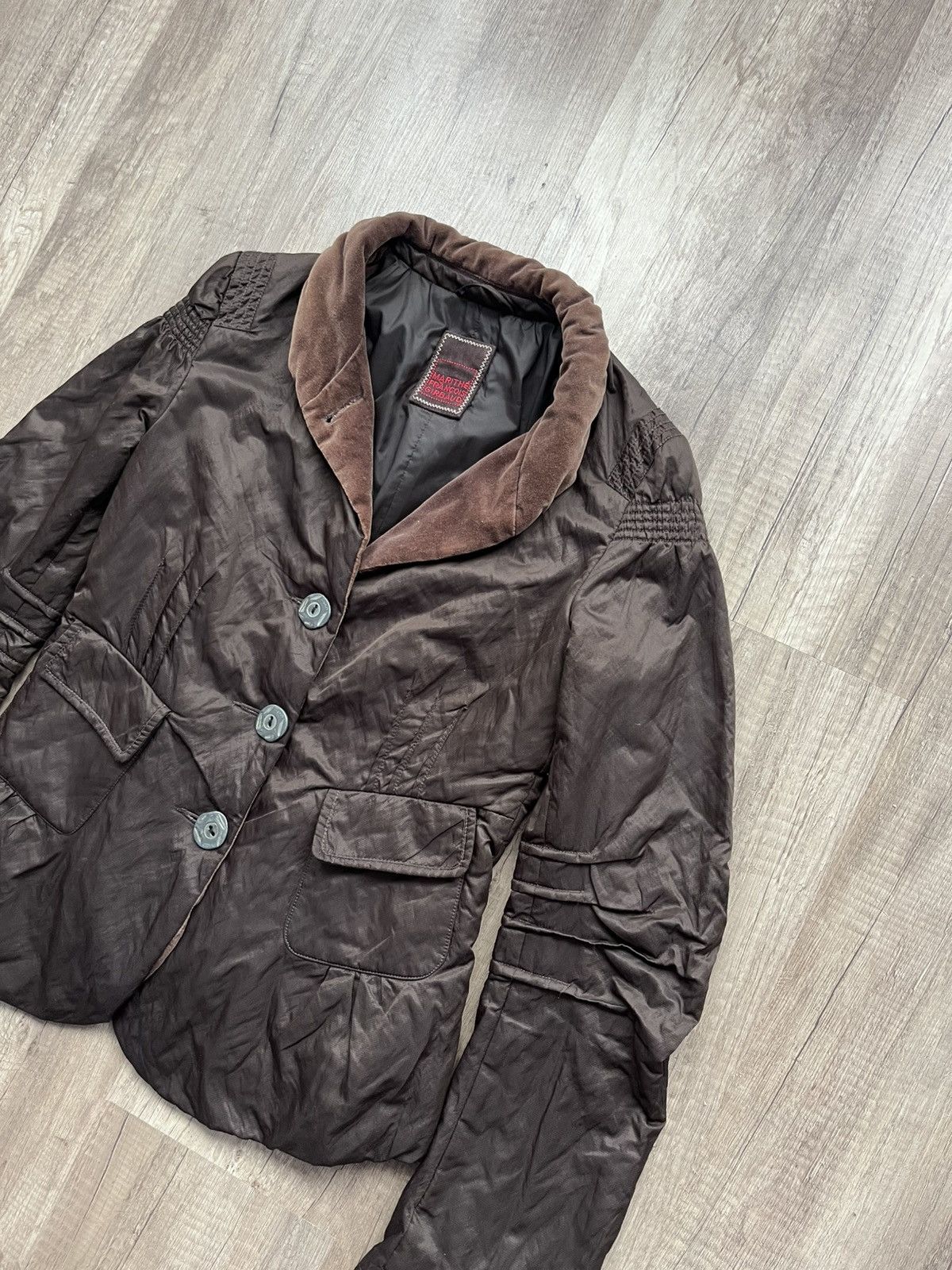 Japanese Brand × Marithe + Francois Girbaud × Vintage Vintage Marithe Francois Girbaud Anant-Garde Brown Jacket Size M / US 6-8 / IT 42-44 - 4 Thumbnail