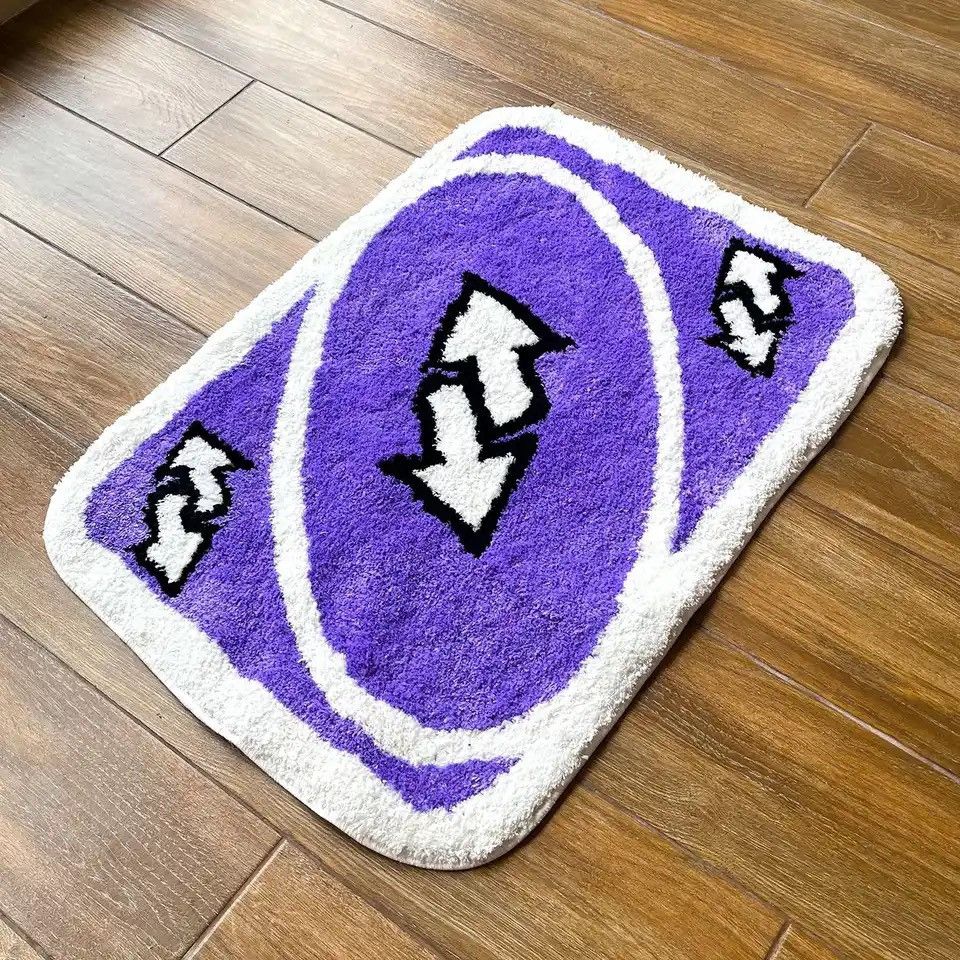 Vintage Purple Reverse Card Rug Size ONE SIZE - 1 Thumbnail