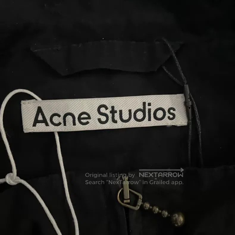 Acne Studios Acne Studios Black 1996 distressed lettering print coach j Size US L / EU 52-54 / 3 - 3 Thumbnail