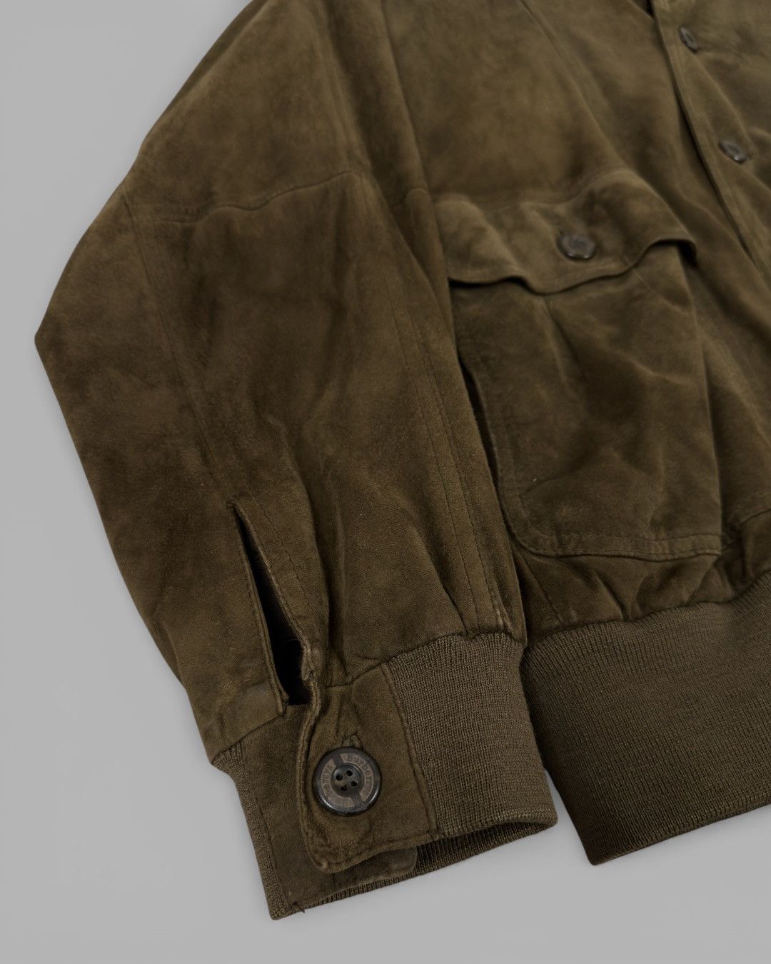 Burberry 80's BURBERRYS Nova Check Lined Suede Leather Bomber Jacket Size US L / EU 52-54 / 3 - 15 Thumbnail