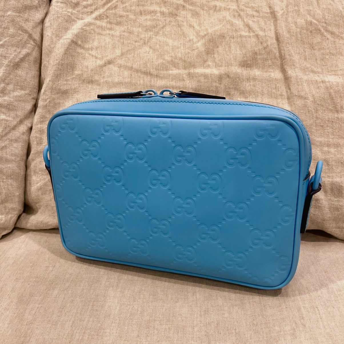 Gucci $2600 Gucci GG Monogram Embossed Waterproof Leather Bag Size ONE SIZE - 5 Thumbnail