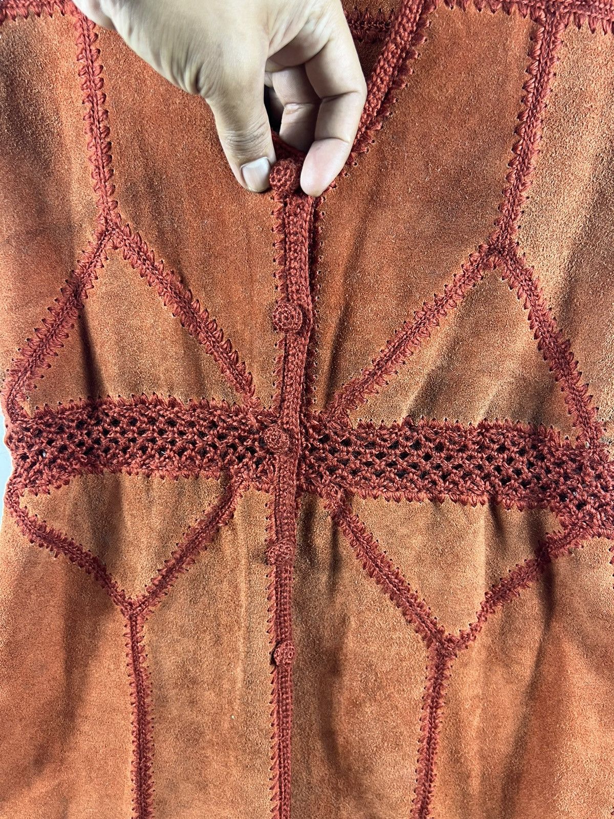 Leather 🔥 Suede Leather Sleeveless button up dresses Size M / US 6-8 / IT 42-44 - 7 Thumbnail