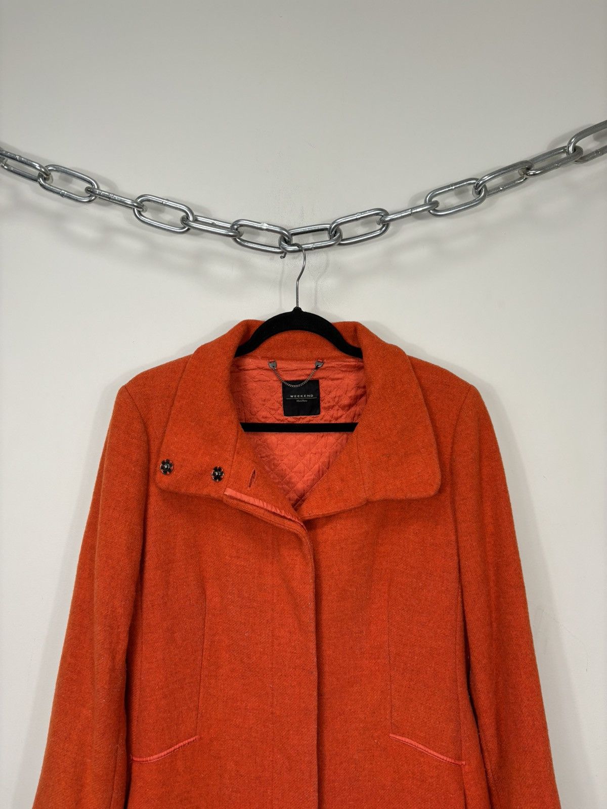 Max Mara Max Mara Weekend Women’s Orange Classic Luxury Long Coat Size M / US 6-8 / IT 42-44 - 5 Thumbnail