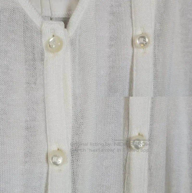 Burberry Burberry Summer White Embroidered Long Sleeve Knit Top. Size M / US 6-8 / IT 42-44 - 6 Thumbnail