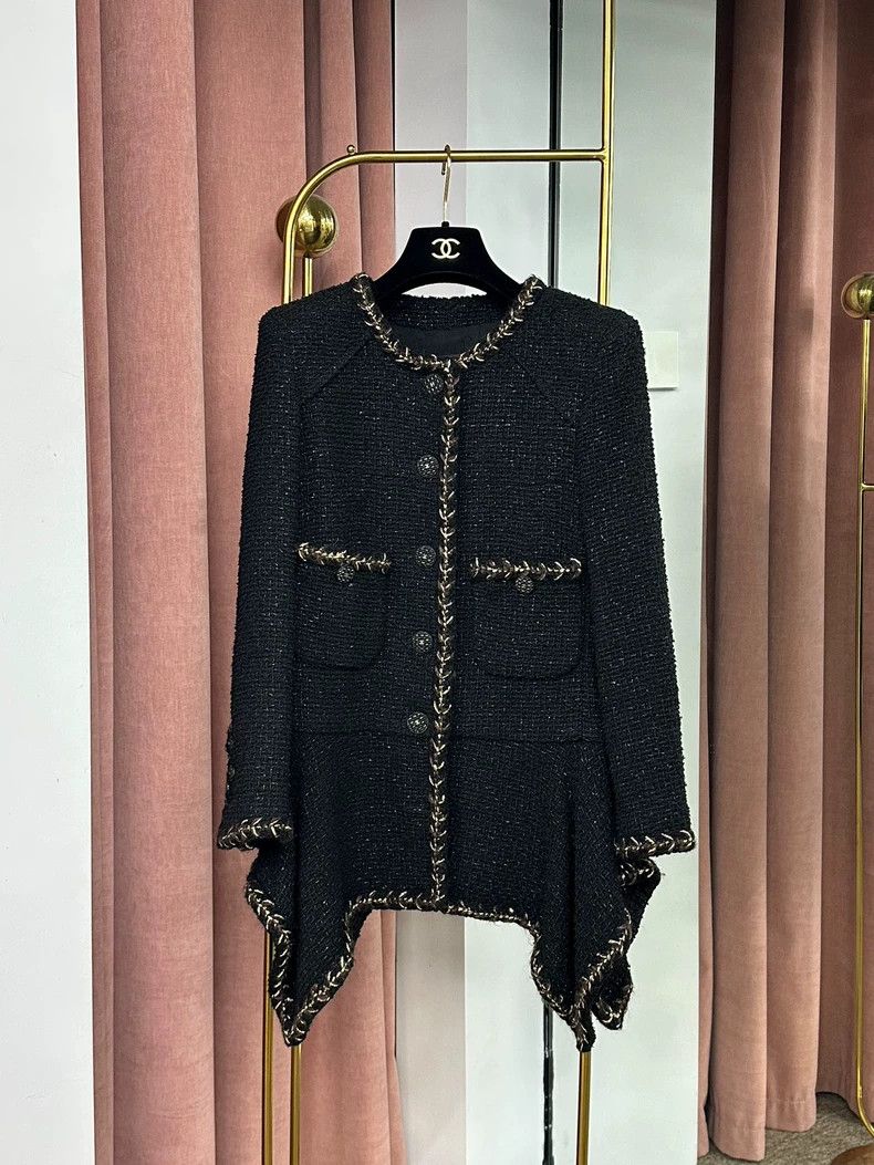 Chanel Chanel Forest Series Black Gold Coat Dress - dmc Size US XS / EU 42 / 0 - 1 Thumbnail
