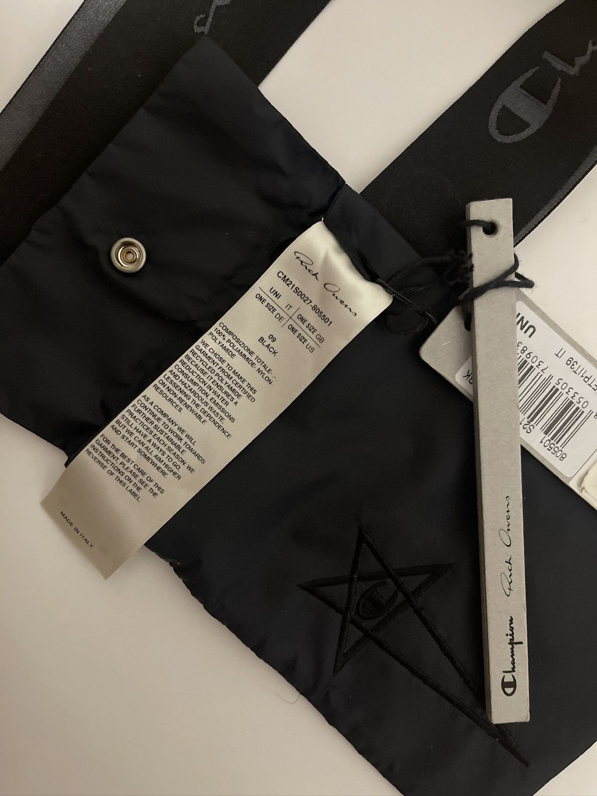 Champion × Rick Owens Rick Owens x Champion Shoulder Bag Size ONE SIZE - 3 Thumbnail