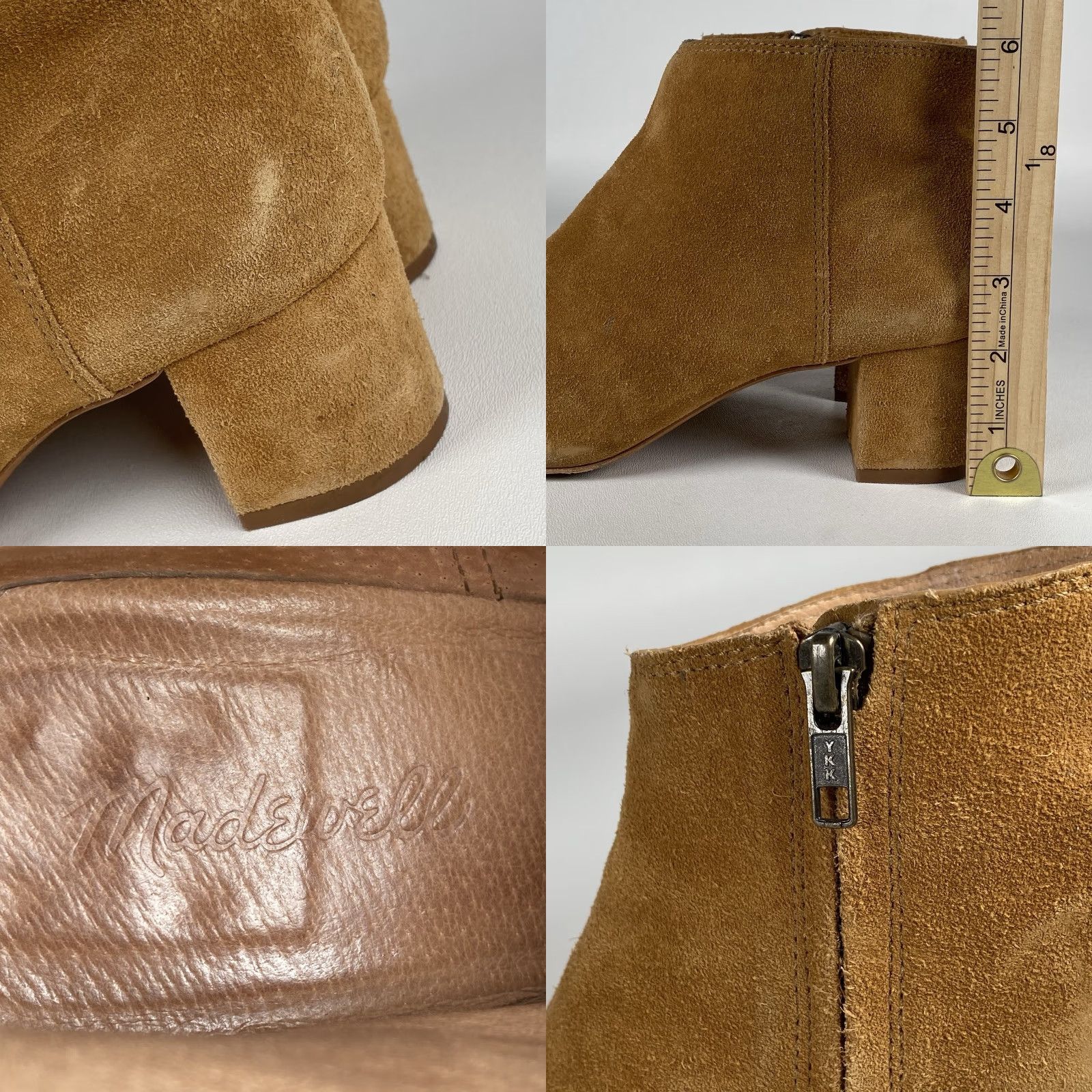Madewell Madewell The Lucien Boot in Suede Bronzed Birch G0422 Ankle Boots Women’s Sz 8.5 Size US 9 / IT 39 - 9 Thumbnail