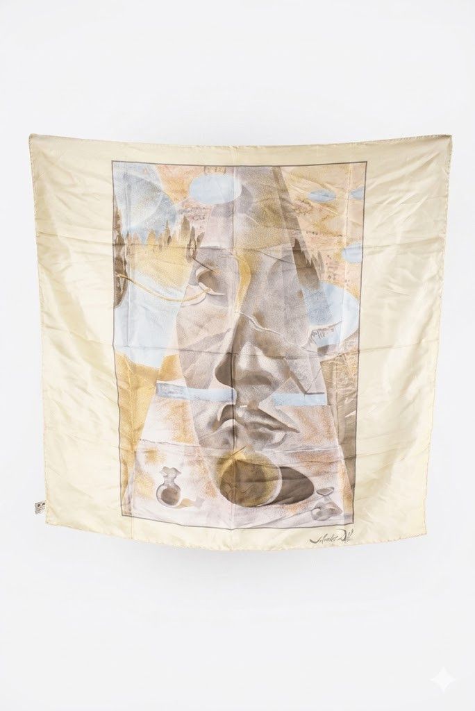 Other Women's Salvador Dali Surrealist Silk Vintage Scarf Size ONE SIZE - 1 Thumbnail