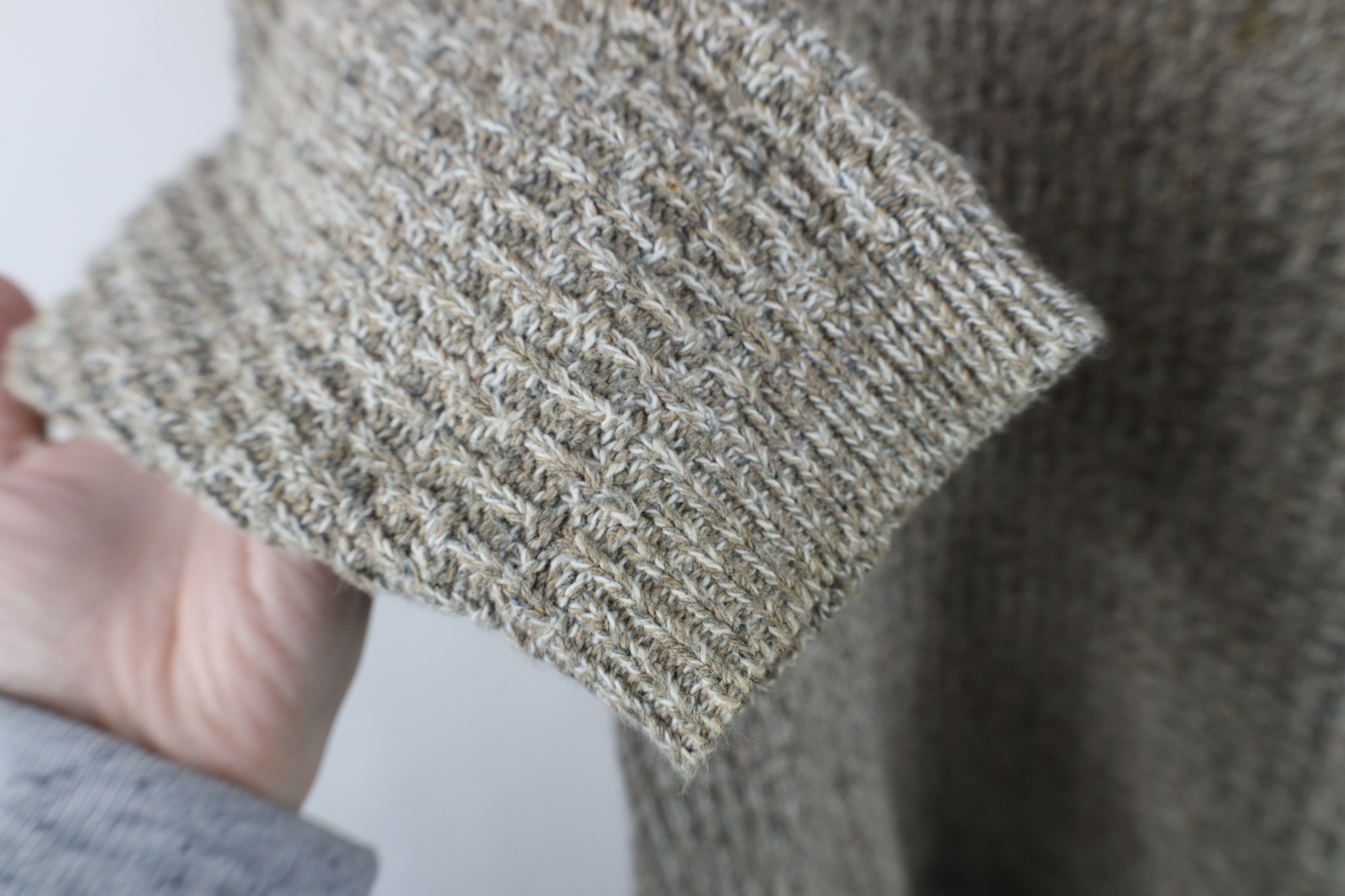 Vintage Vintage 90s Streetwear Knit Henley Sweater Oatmeal Brown Size US L / EU 52-54 / 3 - 8 Thumbnail