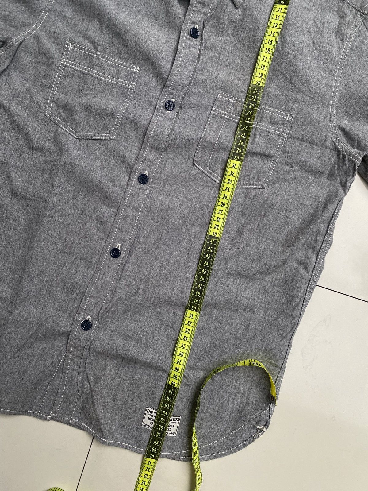 Wacko Maria WACKO MARIA (THE GUILTY PARTIES) S/S CHAMBRAY WORK SHIRT Size US M / EU 48-50 / 2 - 4 Thumbnail
