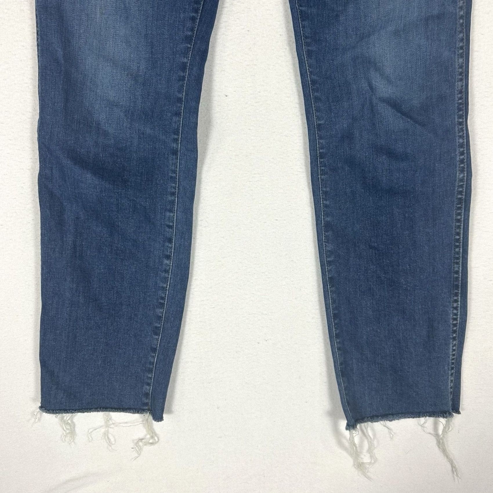 J.Crew VINTAGE J.Crew Jeans Women's 26T Straight Denim Blue 30in Inseam Rise Mid 8.5-10.5in Stretch Pocket Size 26" / US 2 / IT 38 - 4 Thumbnail