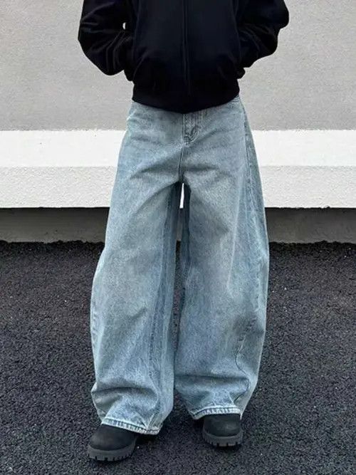 Jean DRIP denim jeans Y2K Baggy vintage Size US 32 / EU 48 - 4 Thumbnail